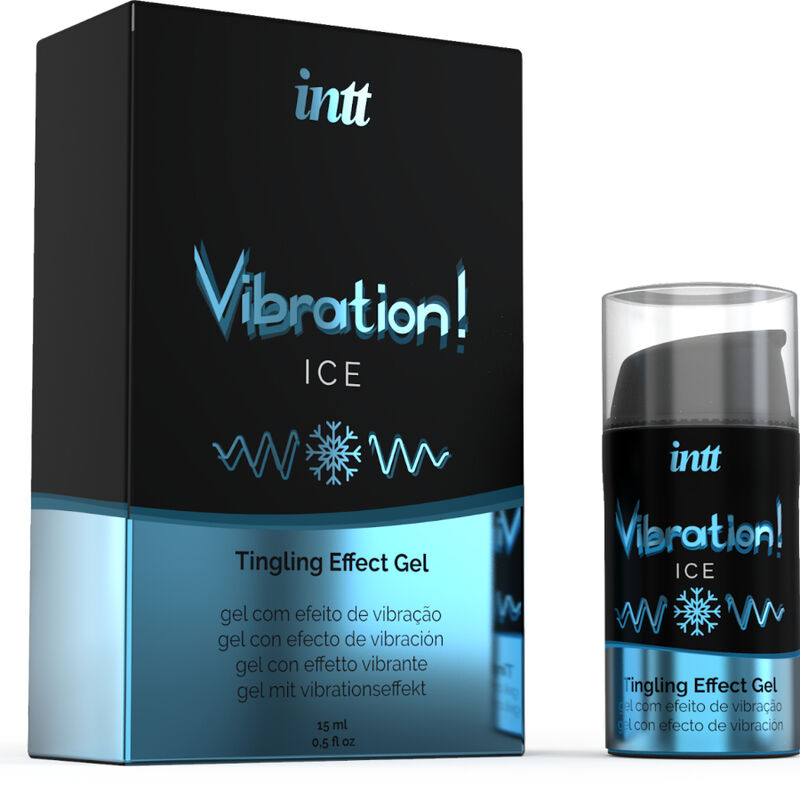 INTT - POTENTE GEL VIBRADOR EFECTO FRÍO 15ML