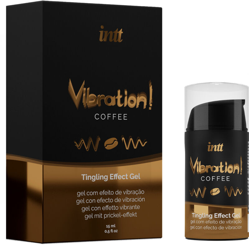 INTT - POTENTE GEL VIBRADOR LIQUIDO CAFÉ 15ML